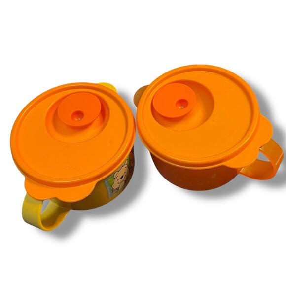 Tupperware Disney Microwave Soup Mug Winnie the Pooh Piglet 16oz 3155A Lot of 2 - Picture 9 of 14